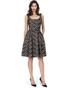 Oscar de la Renta Sleeveless Scoop Neck Dress - Lyst