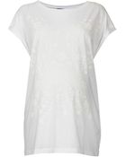 Topshop Floral Placement Maternity Tee - Lyst
