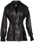 Y-3 Leather Outerwear - Lyst