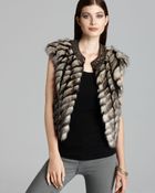 Twelfth Street Cynthia Vincent Vest Embellished Faux Fur - Lyst
