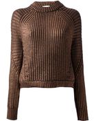 3.1 Phillip Lim Chunky Knit Sweater - Lyst