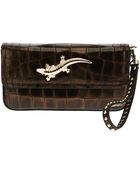 Class Roberto Cavalli Lizard Clutch - Lyst