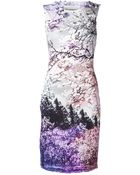 Mary Katrantzou Tree Graphic Dress - Lyst