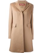 Max Mara Buttoned Coat - Lyst