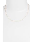 Mizuki Diamond Cross Station Necklace - Lyst