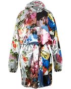 Preen By Thornton Bregazzi Printed Lurex Jackson Parka Coat - Lyst