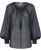 Saint Laurent Ãglantine Print Paysanne Blouse - Lyst