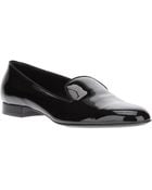 Saint Laurent Patent Leather Loafer - Lyst