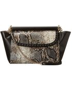 Just Cavalli Python Bar Small Top Handle Bag - Lyst