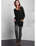 Victoria's Secret Double V-neck Tunic Sweater - Lyst