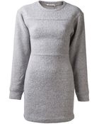 T By Alexander Wang Sweatshirt Dress - Lyst