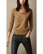 Burberry Studded Wool Blend Sweater - Lyst