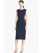 Oscar de la Renta Stretch Cady Dress - Lyst