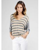 Ella Moss Chelsea V-Neck Top - Lyst