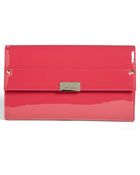 Jimmy Choo Reese Patent Leather Clutch - Lyst