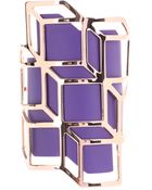 Pierre Hardy Gold-Plated Lacquered-Brass Cuff - Lyst