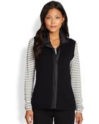 Eileen Fisher Merino Wool Combo Vest - Lyst