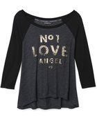 Victoria's Secret Graphic Baseball Tee - Lyst