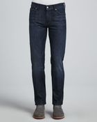 7 For All Mankind Slimmy Slimfit Jean La Dark - Lyst
