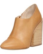 Chloé Wide-Heeled Pointy Bootie - Lyst