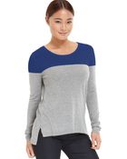 Calvin Klein Jeans Long Sleeve Colorblock Sweater - Lyst