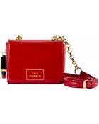 Lulu Guinness Red Patent Leather Small Verity (Old Style) - Lyst