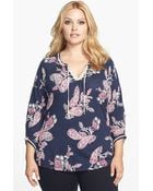 Lucky Brand Taryn Paisley Print Top - Lyst