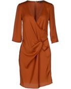 Patrizia Pepe Short Dress - Lyst
