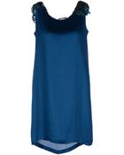Alberta Ferretti Short Dress - Lyst