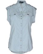 Balmain Denim Shirt - Lyst