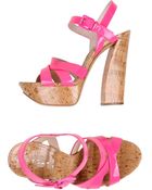 Casadei Platform Sandals - Lyst