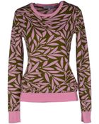 Jonathan Saunders Long Sleeve Sweater - Lyst