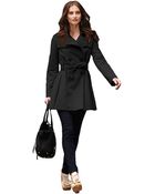 Via Spiga Double Breasted Trench Coat - Lyst