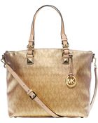MICHAEL Michael Kors Jet Set Multi Function Satchel - Lyst