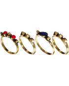 Asos Designsix Hersh Chain Ring Multipack - Lyst