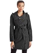 Ellen Tracy Belted Walker Coat - Lyst