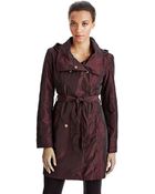 Ellen Tracy Belted Walker Coat - Lyst