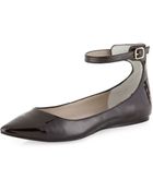 Steven By Steve Madden Elissa Ankle-Strap Pointed Toe Pump - Lyst