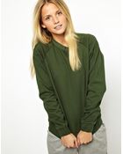 Asos Sweatshirt Padded Sleeve - Lyst