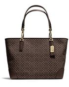 Coach Madison Eastwest Tote in Needlepoint Op Art Fabric - Lyst