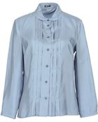 Jil Sander Navy Long Sleeve Shirt - Lyst