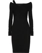 Donna Karan New York Twist-Front Cashmere-Blend Mini Dress - Lyst