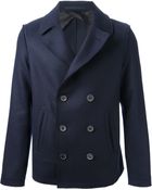 Lanvin Doublebreasted Peacoat - Lyst