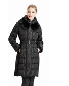 Via Spiga Ruched Belted Parka - Lyst