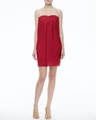 Alice + Olivia Jazz Strapless Chiffon Dress - Lyst