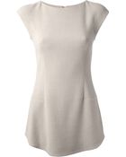 Emporio Armani Peplum Style Top - Lyst