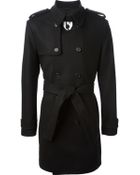 Kris Van Assche Double Breasted Trench Coat - Lyst