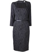 Lela Rose Jacquard Dress - Lyst