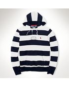 Polo Ralph Lauren Fleece Rugby Hoodie - Lyst
