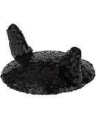 Topshop Black Glitter Cat Hat - Lyst